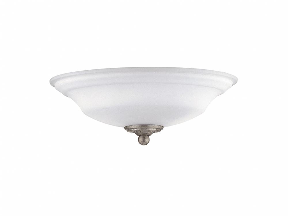 2-light Fan Light Kit In Aged Wood