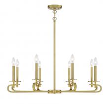 Savoy House 1-2451-8-322 - Torino 8-Light Chandelier in Warm Brass