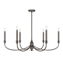Savoy House 1-1500-6-15 - Coventry 6-Light Chandelier in Mediterranean Bronze