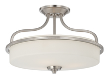 Savoy House 6-6224-3-SN - Charlton Large Semi-Flush