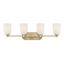 Savoy House 8-1245-4-127 - Baldwin 4-Light Bathroom Vanity Light in Noble Brass