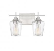 Savoy House 8-4030-2-SN - Octave 2-Light Bathroom Vanity Light in Satin Nickel