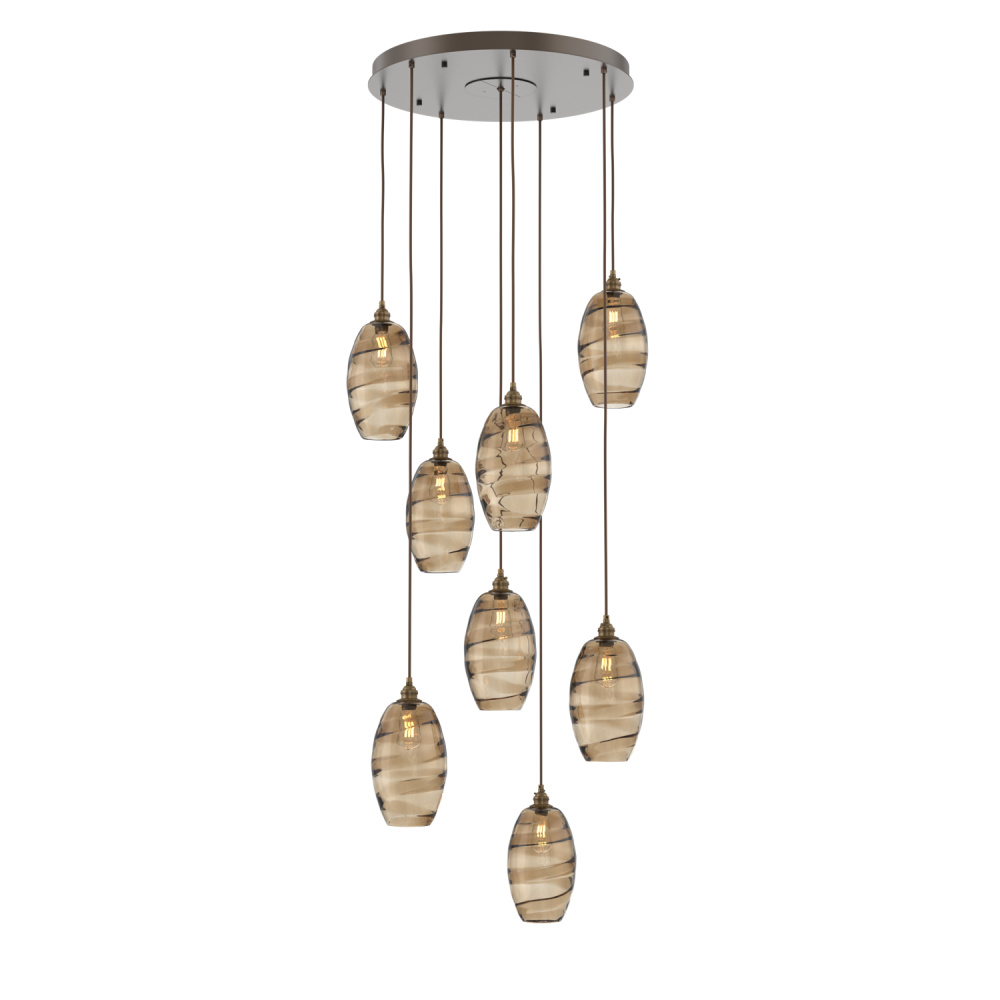 Ellisse Round 8pc Multi-Pendant