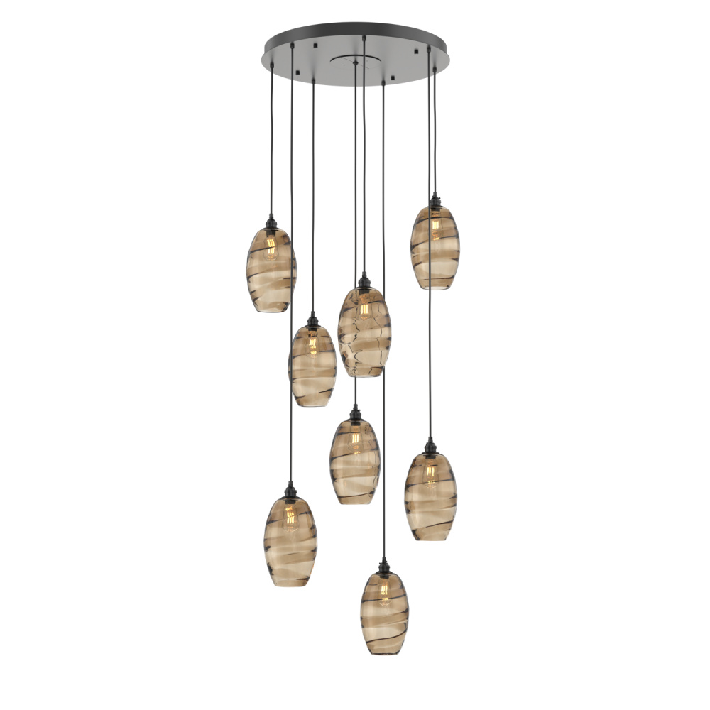 Ellisse Round 8pc Multi-Pendant