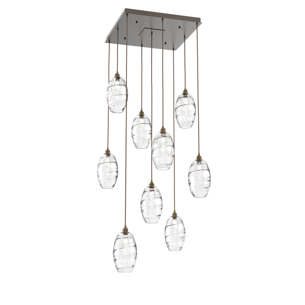 Ellisse Square 9pc Multi-Pendant