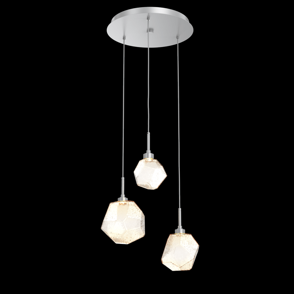 Gem Round 3pc Multi-Pendant