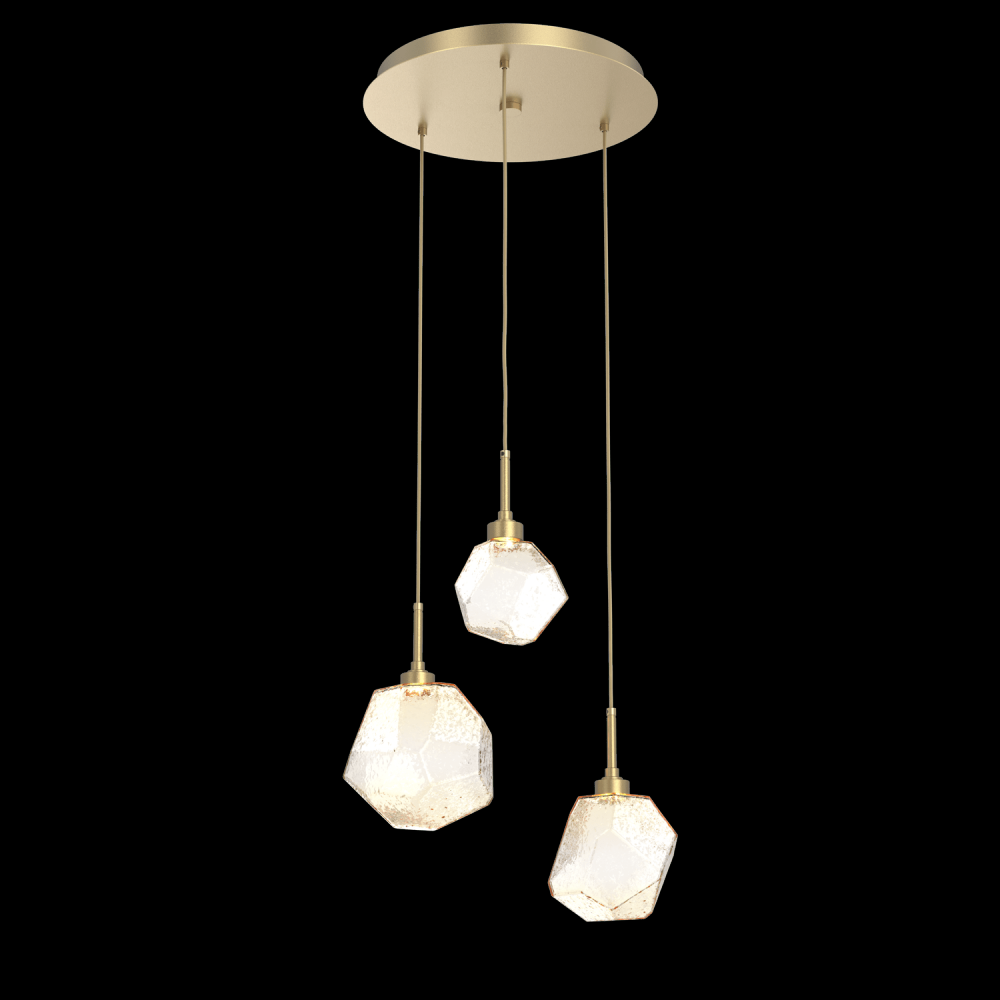 Gem Round 3pc Multi-Pendant