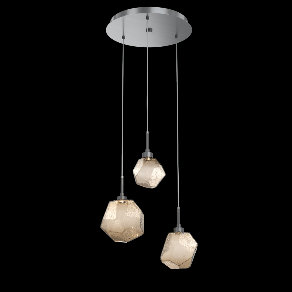 Gem Round 3pc Multi-Pendant