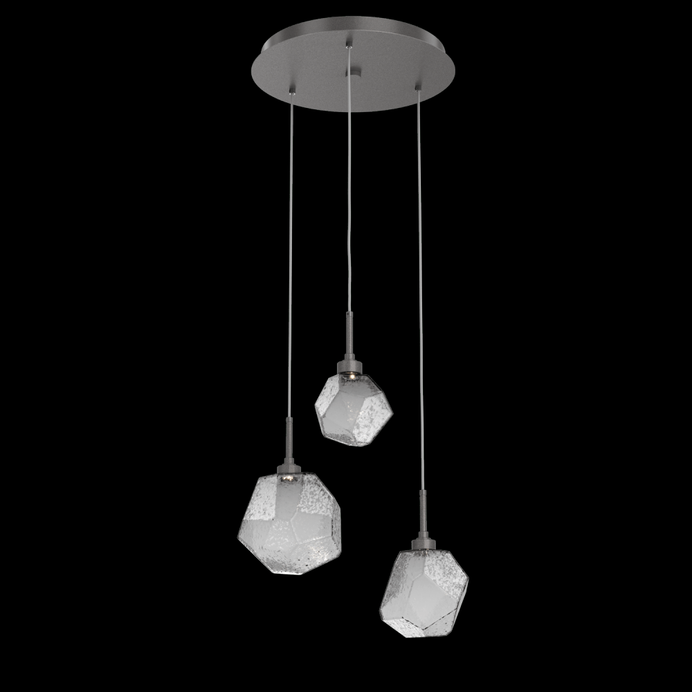 Gem Round 3pc Multi-Pendant