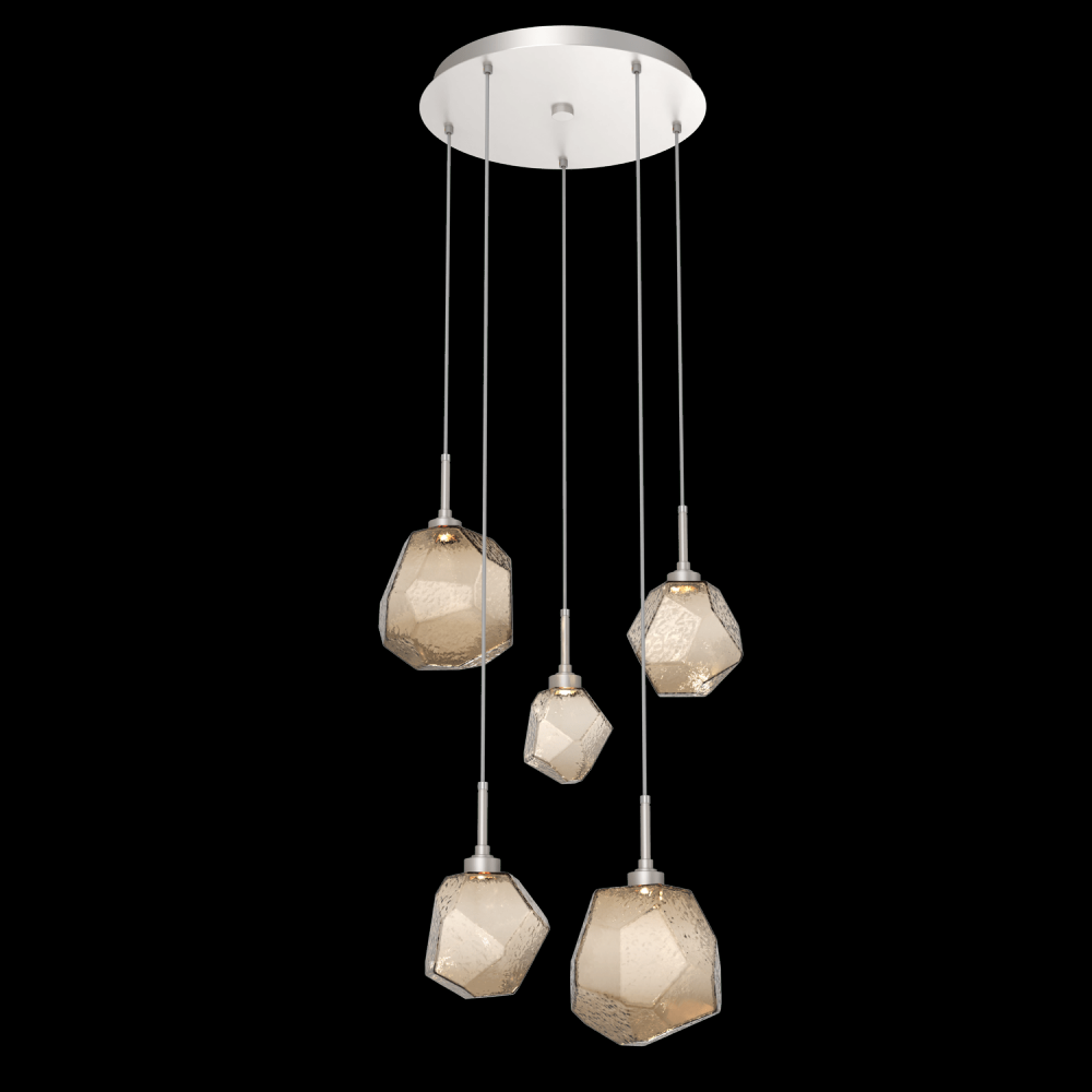 Gem Round 5pc Multi-Pendant