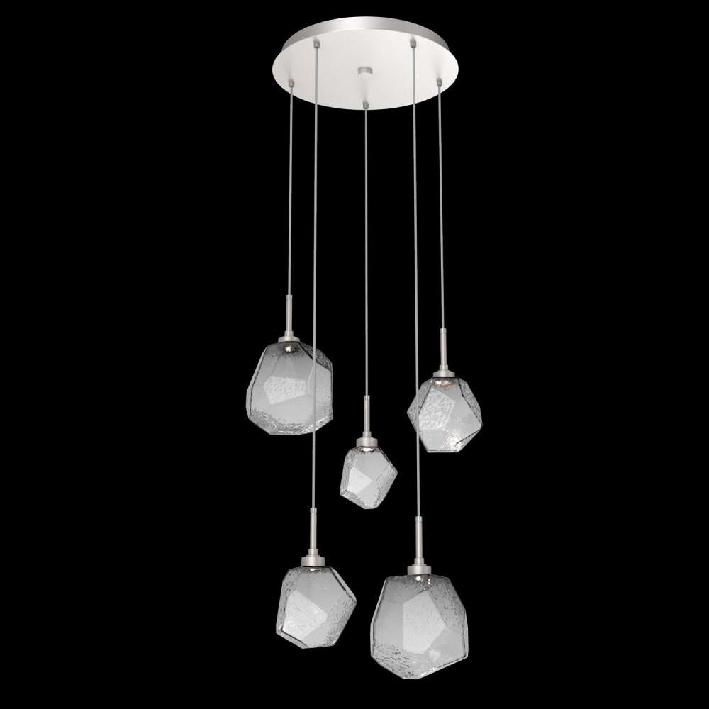 Gem Round 5pc Multi-Pendant