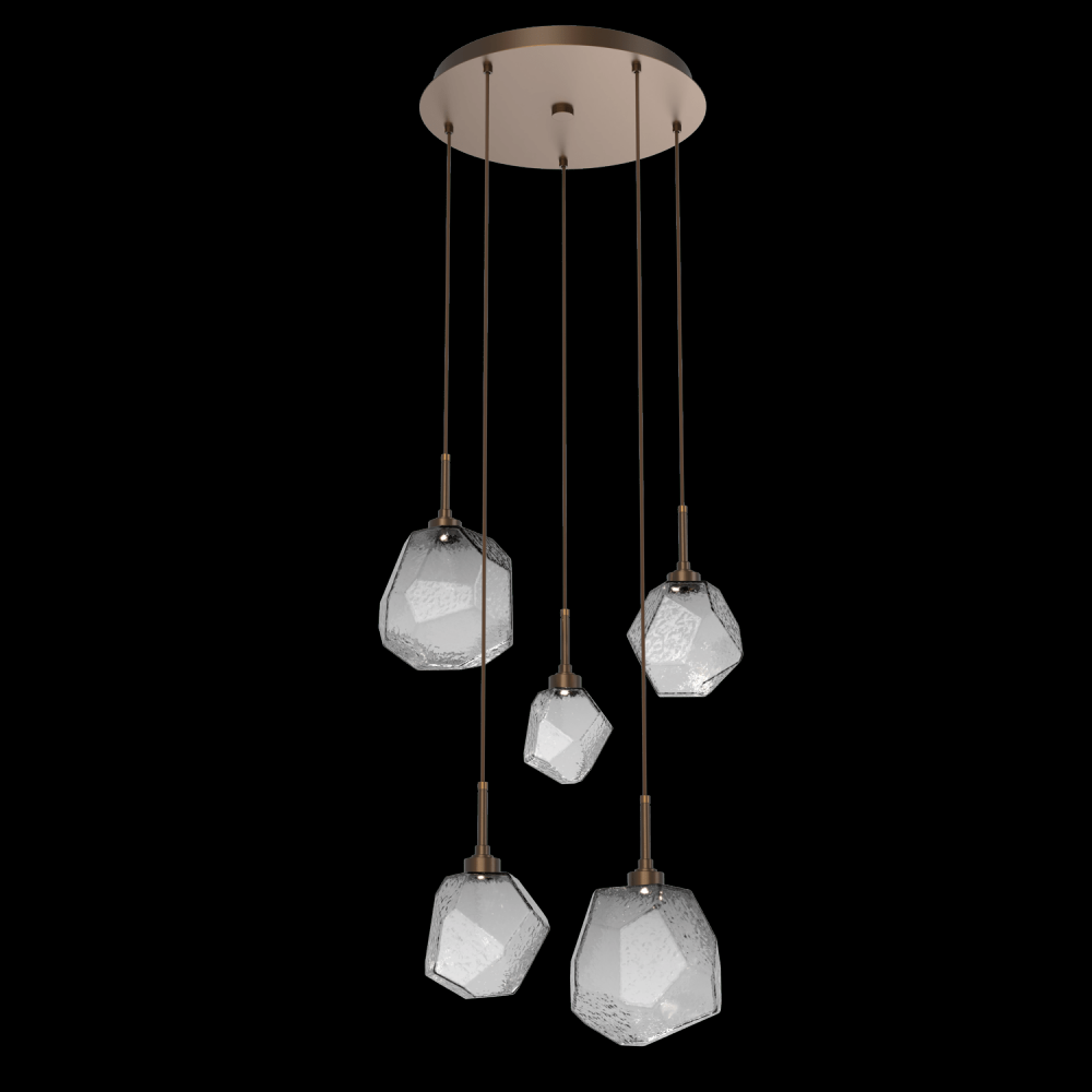 Gem Round 5pc Multi-Pendant