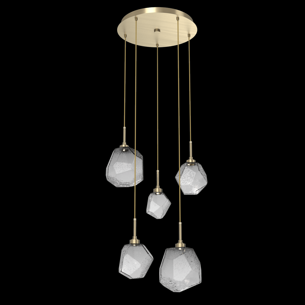 Gem Round 5pc Multi-Pendant