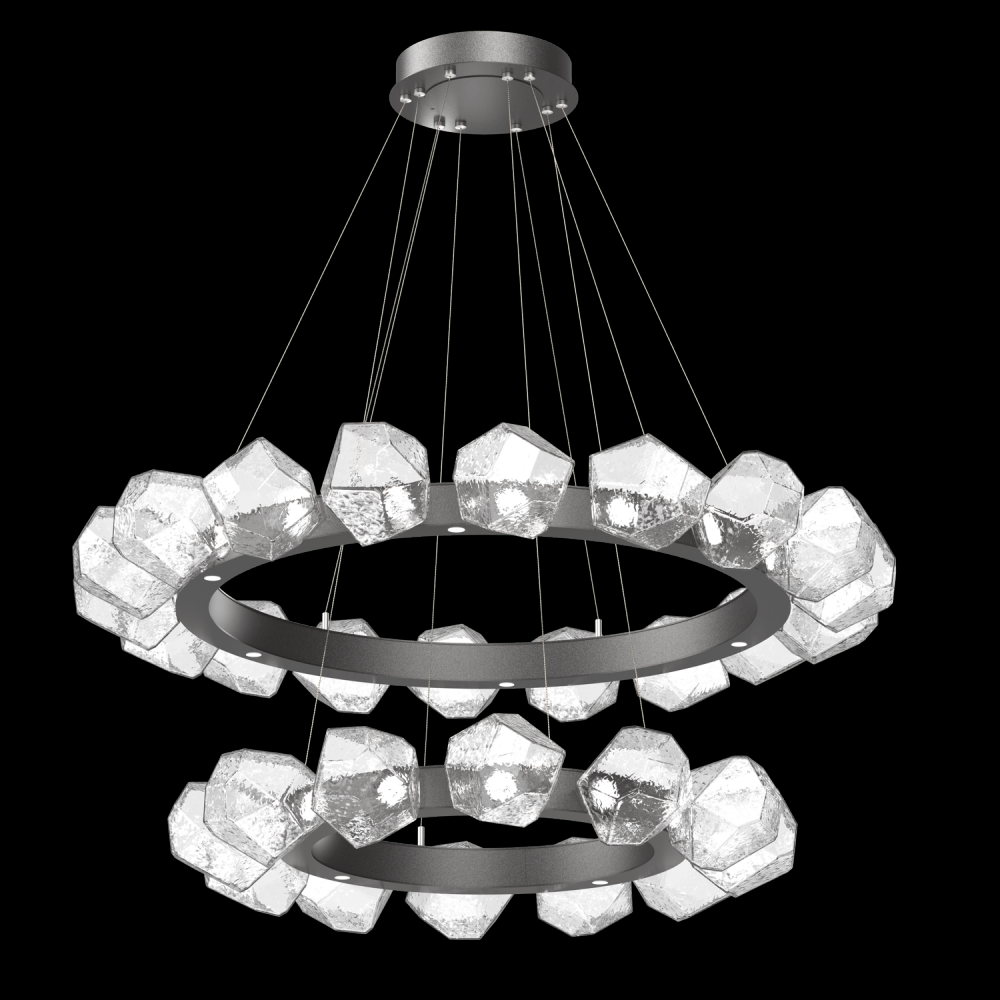 Gem Two-Tier Radial Ring