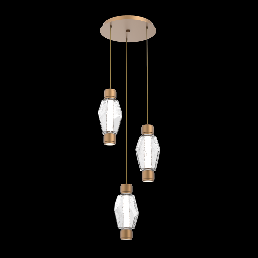 Mandrel Round 3pc Multi-Pendant - Gem