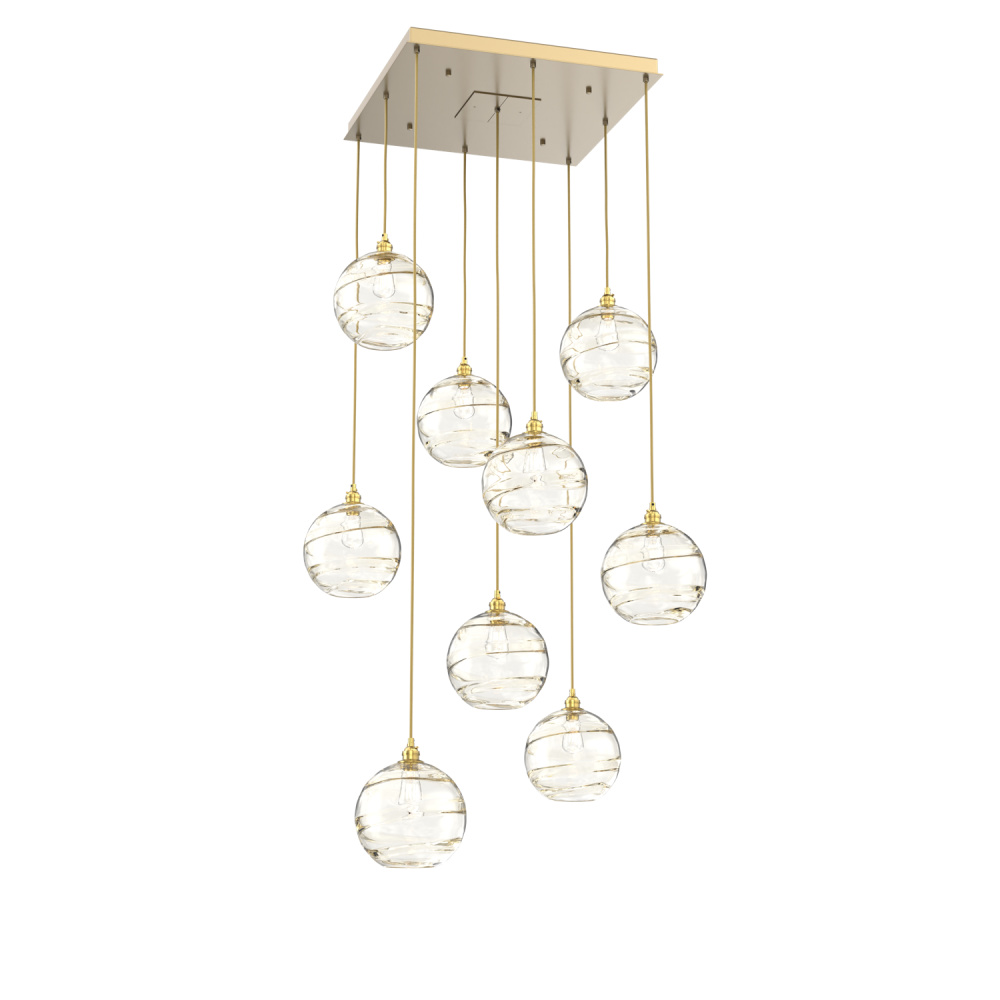Terra Square 9pc Multi-Pendant