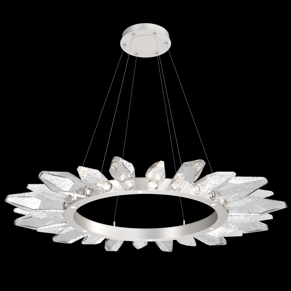 Rock Crystal Radial Ring - 56