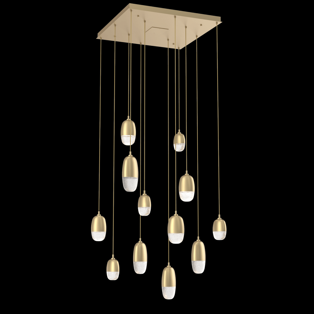 Pebble Square 12pc Multi-Pendant