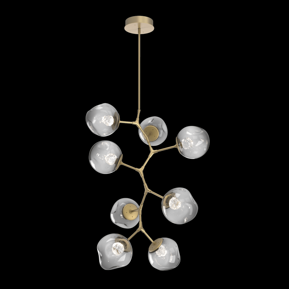 Luna 8pc Vine-Gilded Brass-Floret Inner