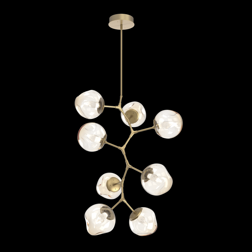 Luna 8pc Vine-Gilded Brass-Geo Inner