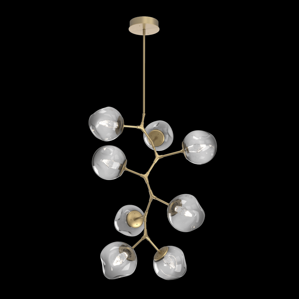 Luna 8pc Vine-Gilded Brass-Geo Inner
