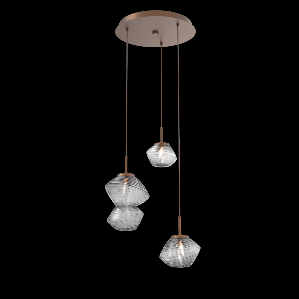 Mesa Round 3pc Multi-Pendant