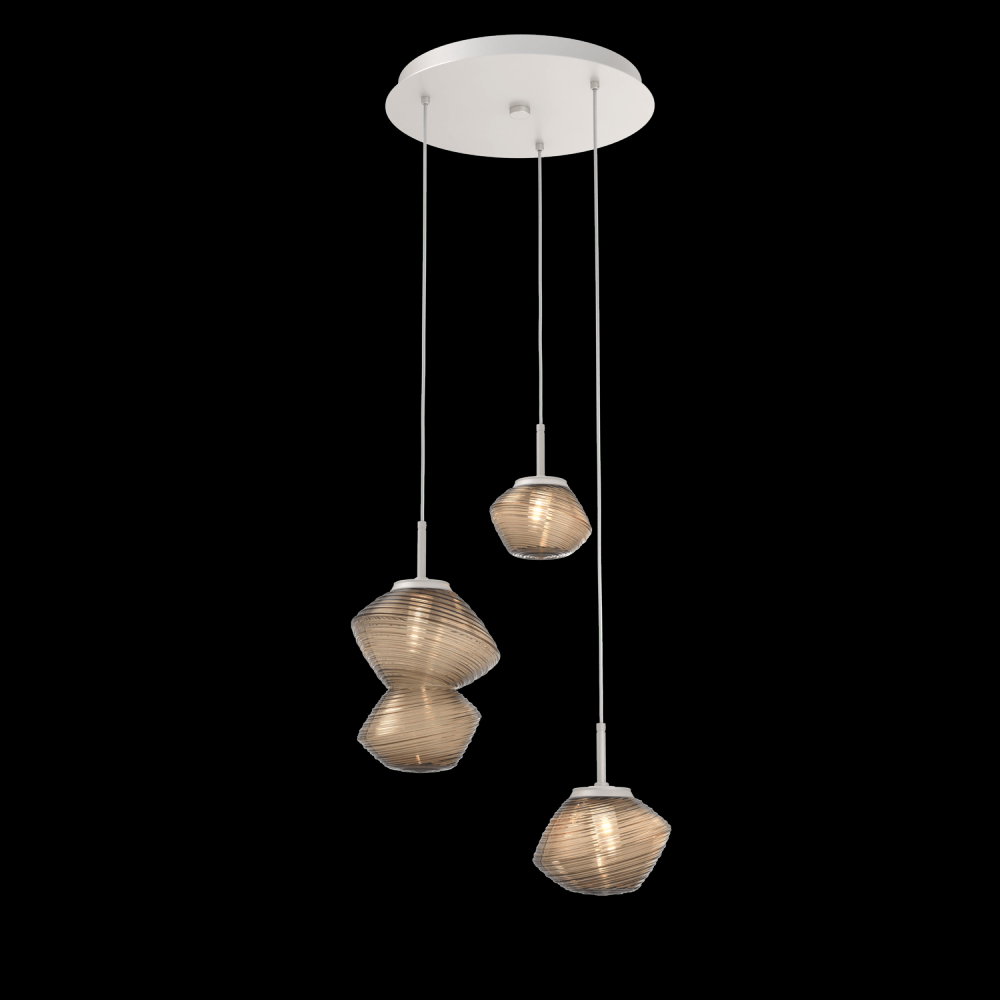 Mesa Round 3pc Multi-Pendant