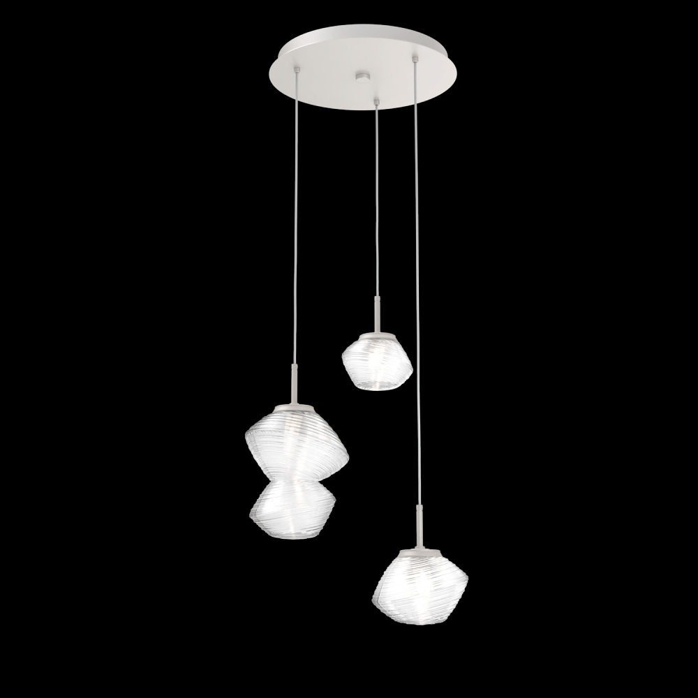 Mesa Round 3pc Multi-Pendant