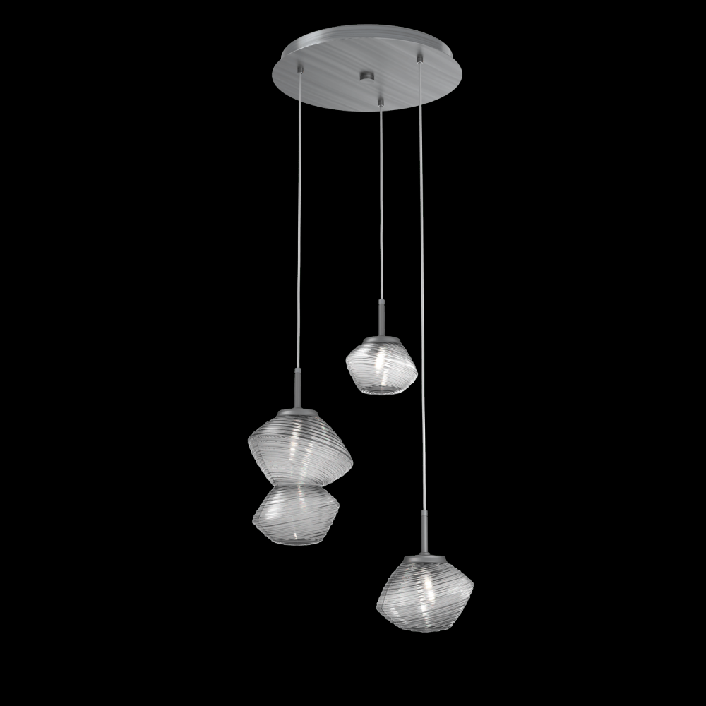 Mesa Round 3pc Multi-Pendant