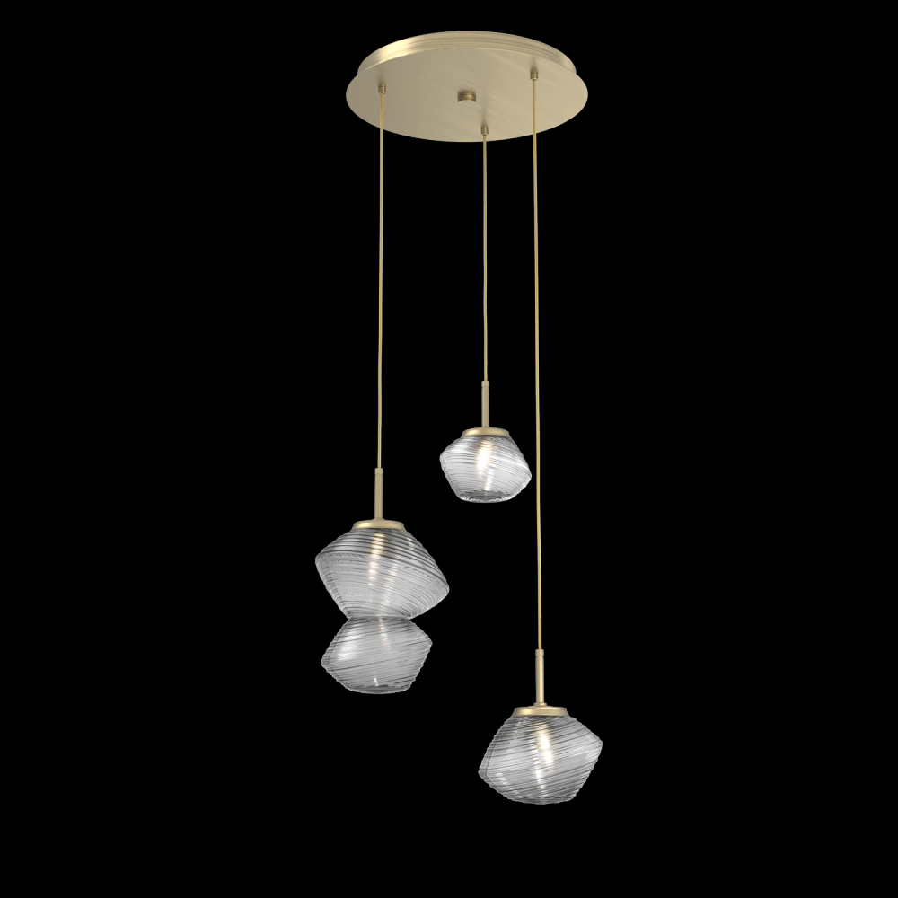 Mesa Round 3pc Multi-Pendant