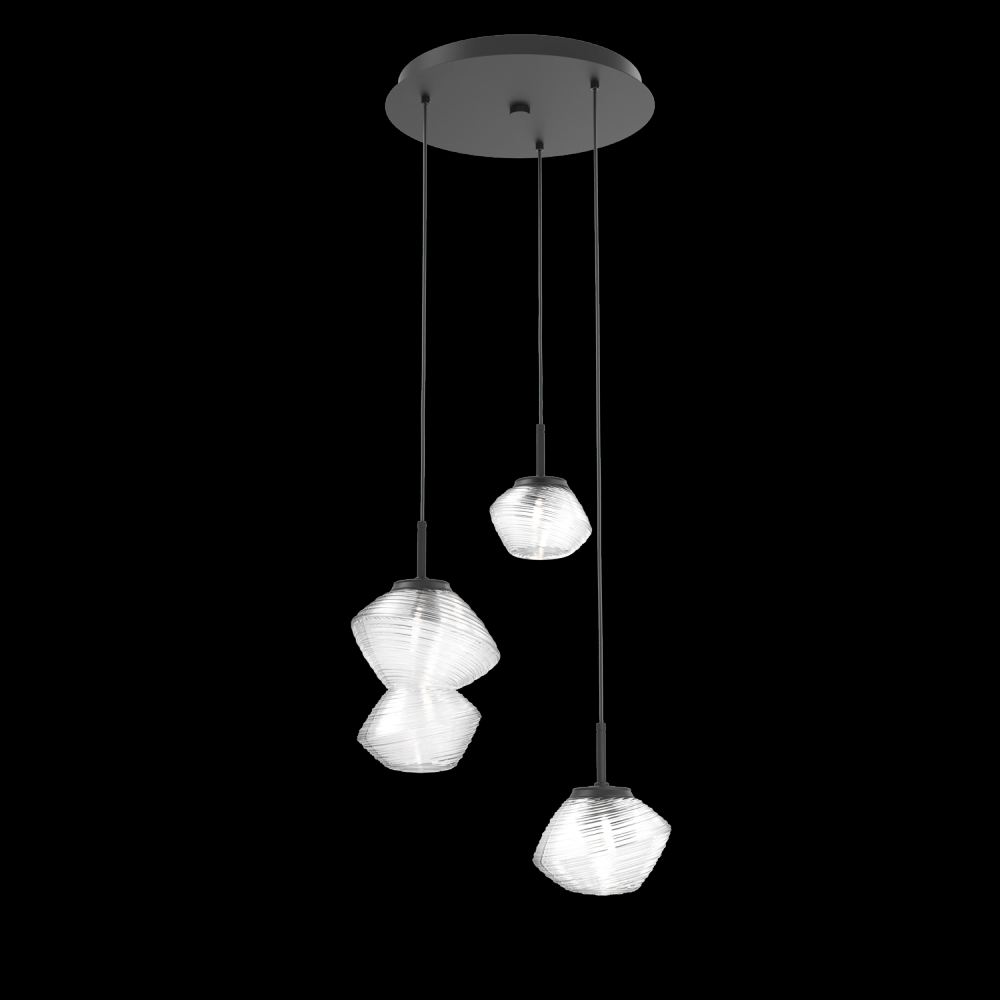 Mesa Round 3pc Multi-Pendant