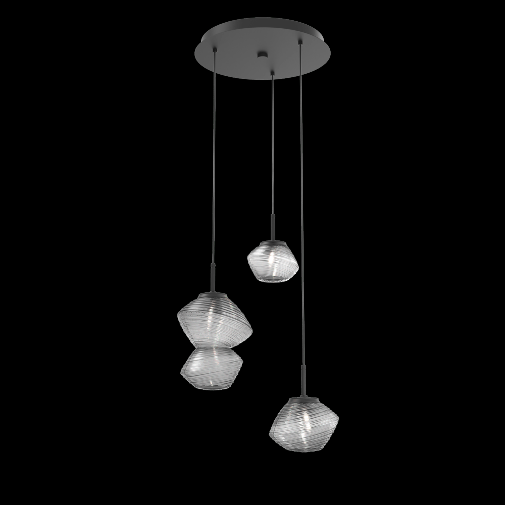 Mesa Round 3pc Multi-Pendant