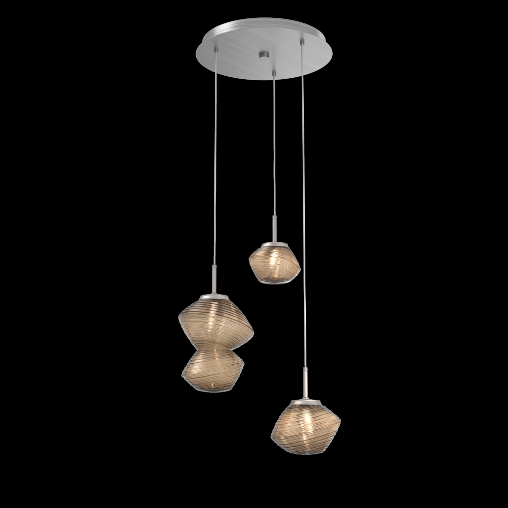 Mesa Round 3pc Multi-Pendant