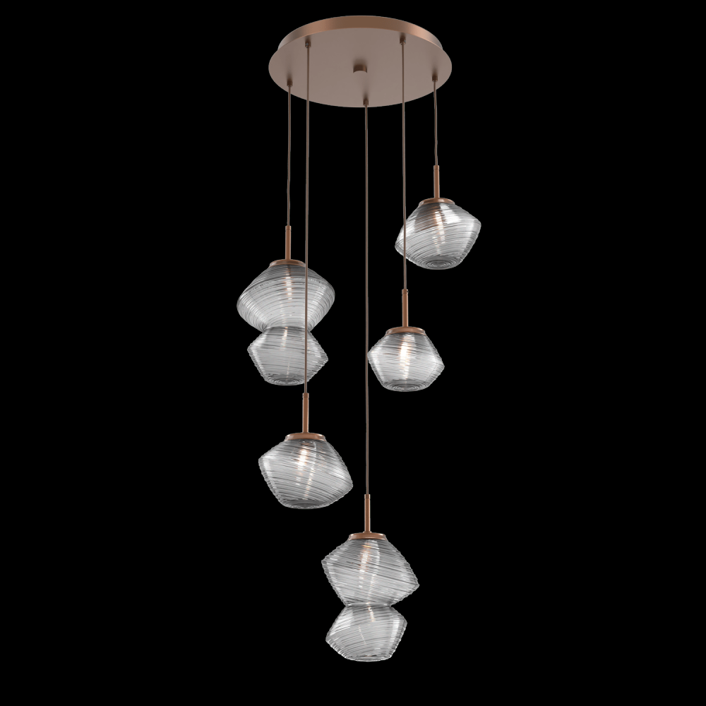 Mesa Round 5pc Multi-Pendant