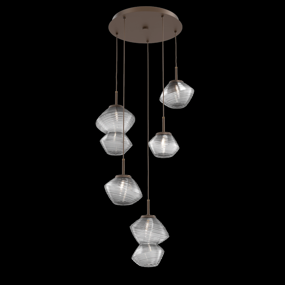 Mesa Round 5pc Multi-Pendant
