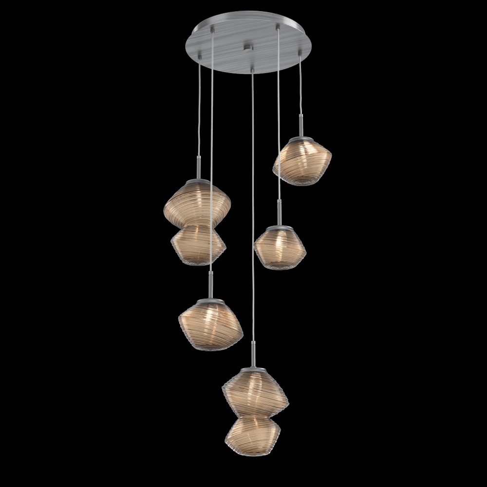 Mesa Round 5pc Multi-Pendant