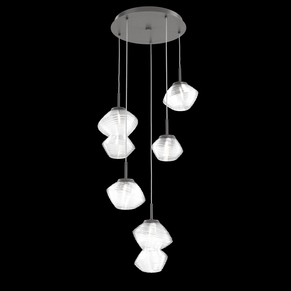 Mesa Round 5pc Multi-Pendant