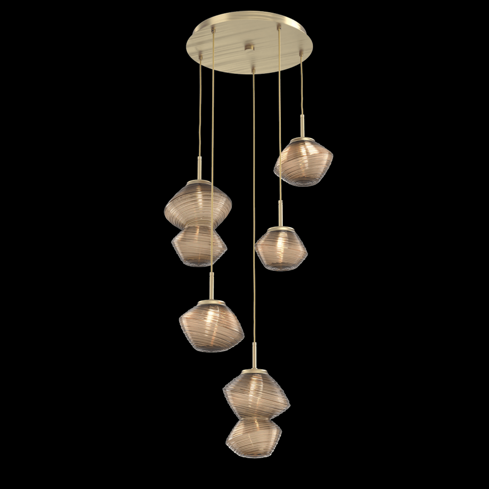Mesa Round 5pc Multi-Pendant