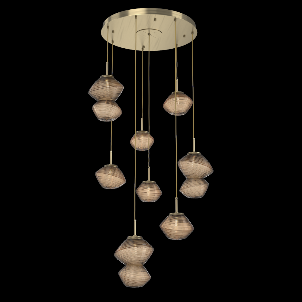 Mesa Round 8pc Multi-Pendant