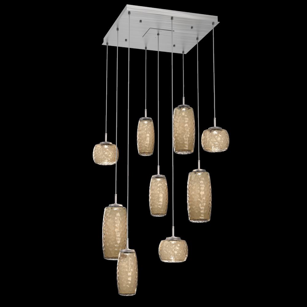 Vessel Square 9pc Multi-Pendant