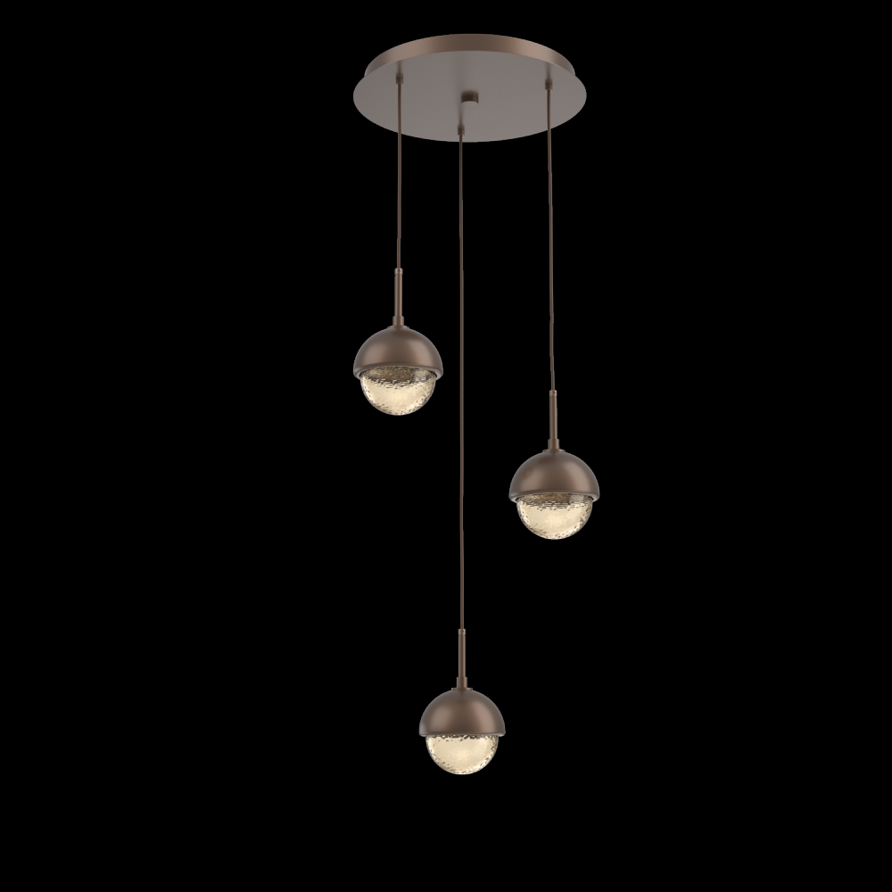 Cabochon Round 3pc Multi-Pendant