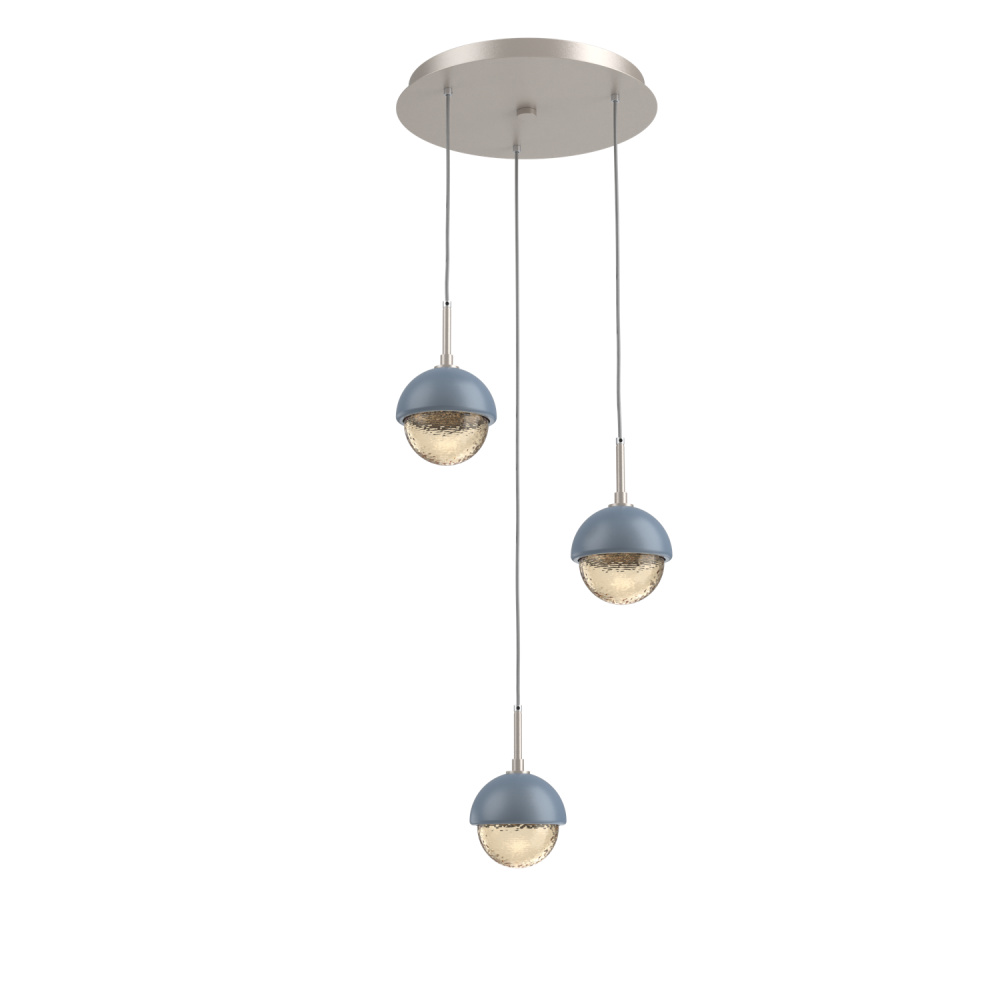 Cabochon Round 3pc Multi-Pendant