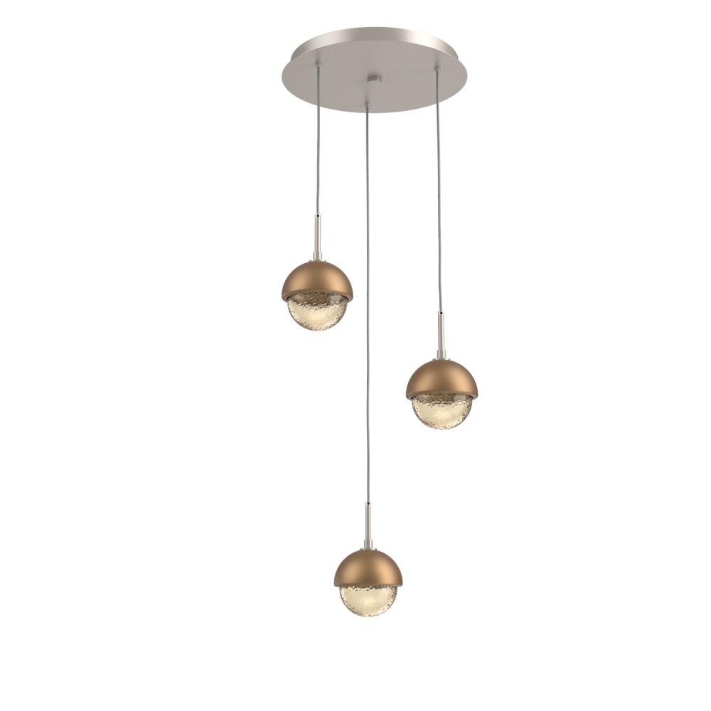 Cabochon Round 3pc Multi-Pendant