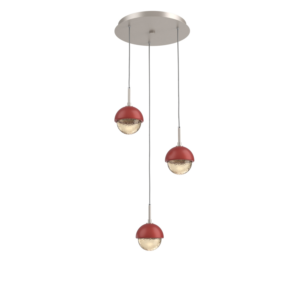 Cabochon Round 3pc Multi-Pendant