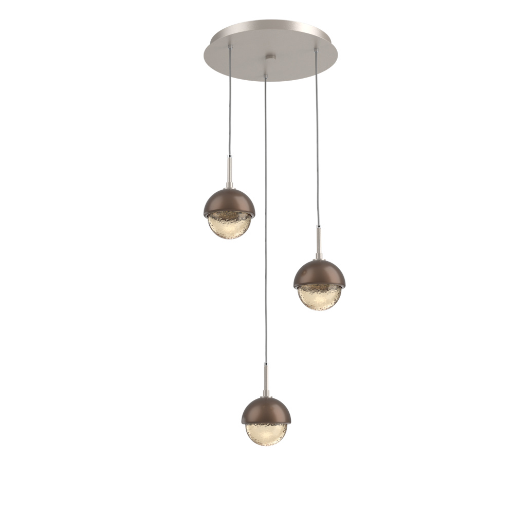 Cabochon Round 3pc Multi-Pendant