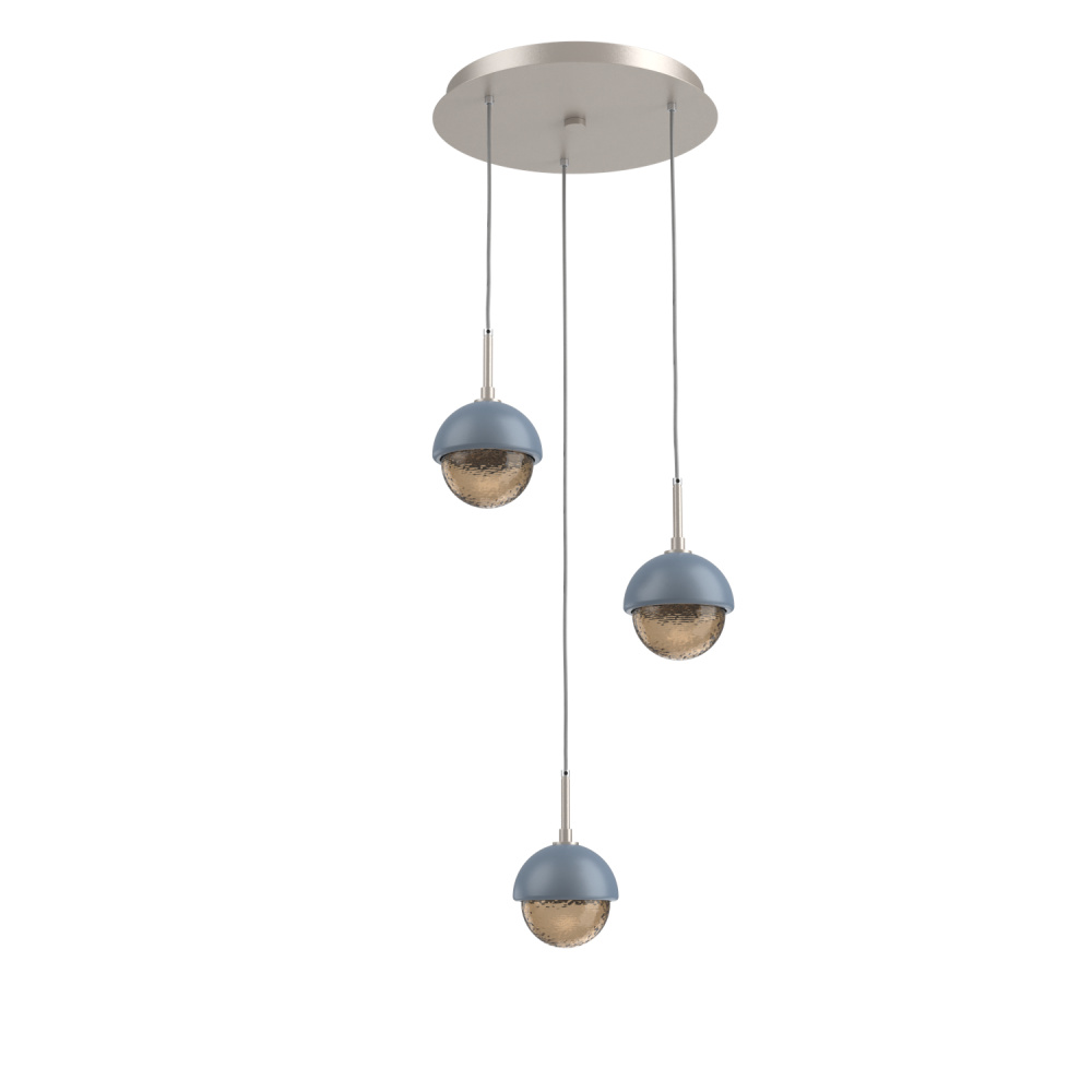 Cabochon Round 3pc Multi-Pendant