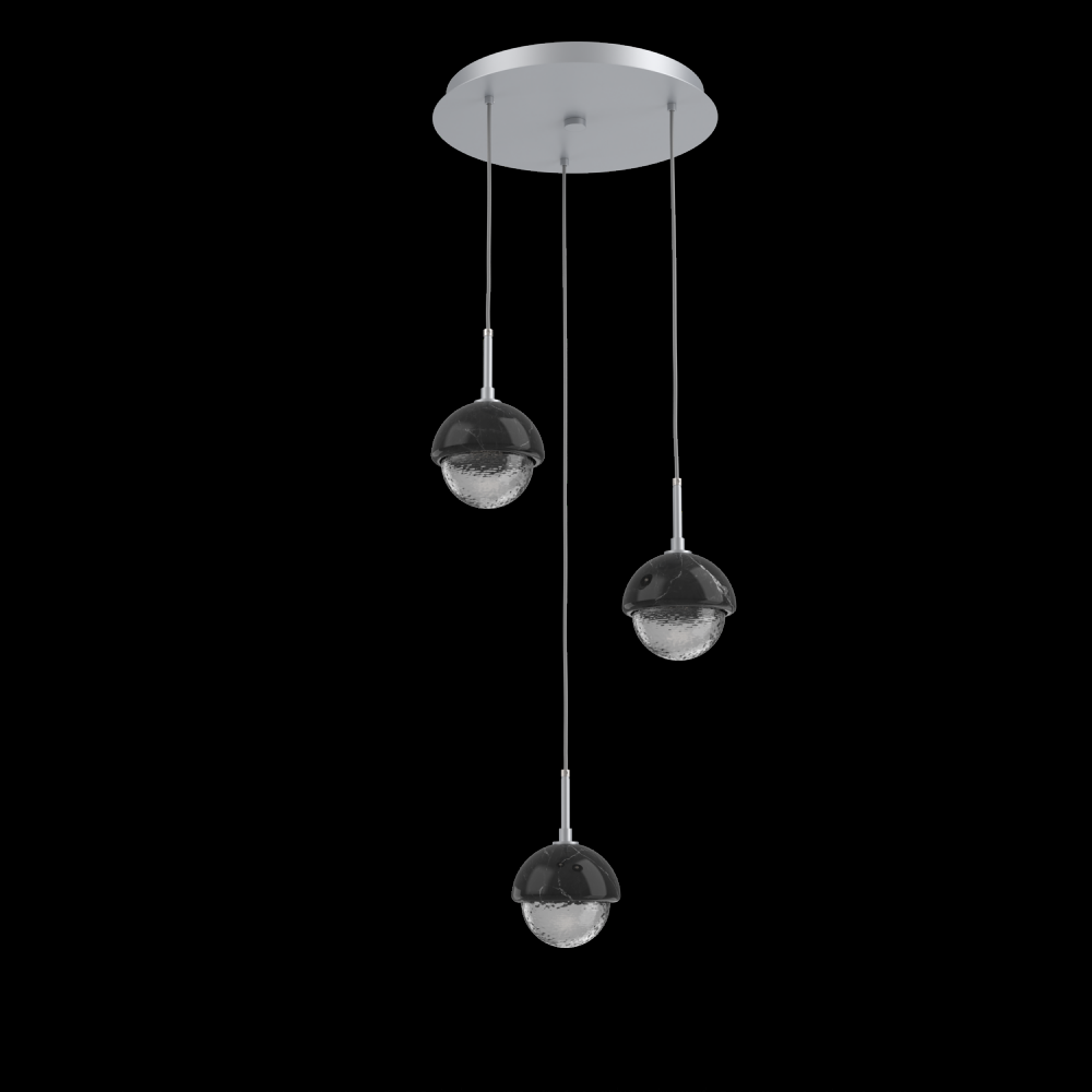 Cabochon Round 3pc Multi-Pendant