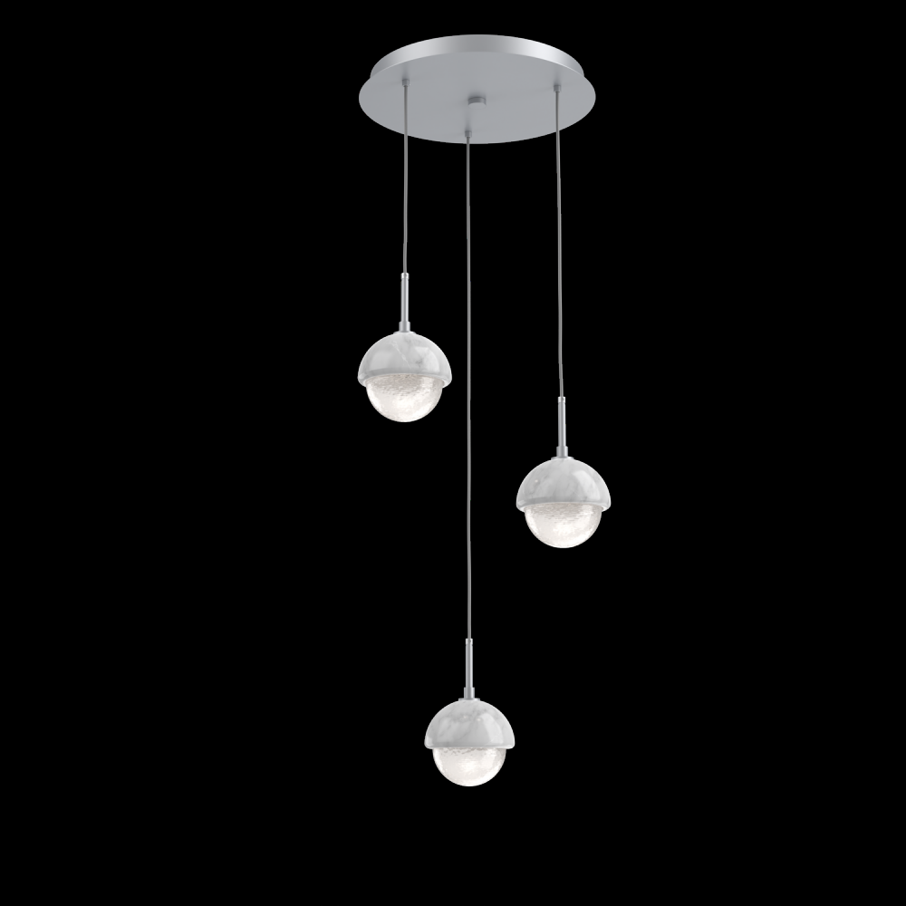 Cabochon Round 3pc Multi-Pendant