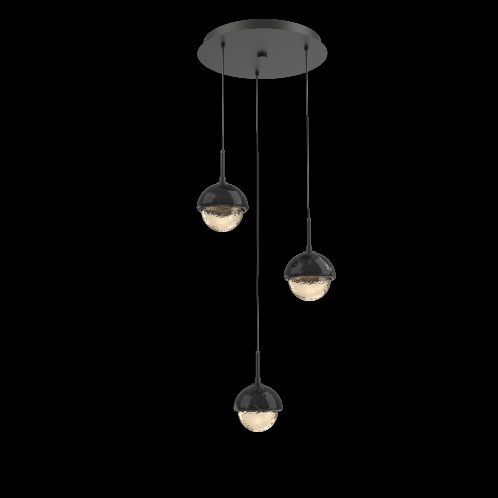 Cabochon Round 3pc Multi-Pendant