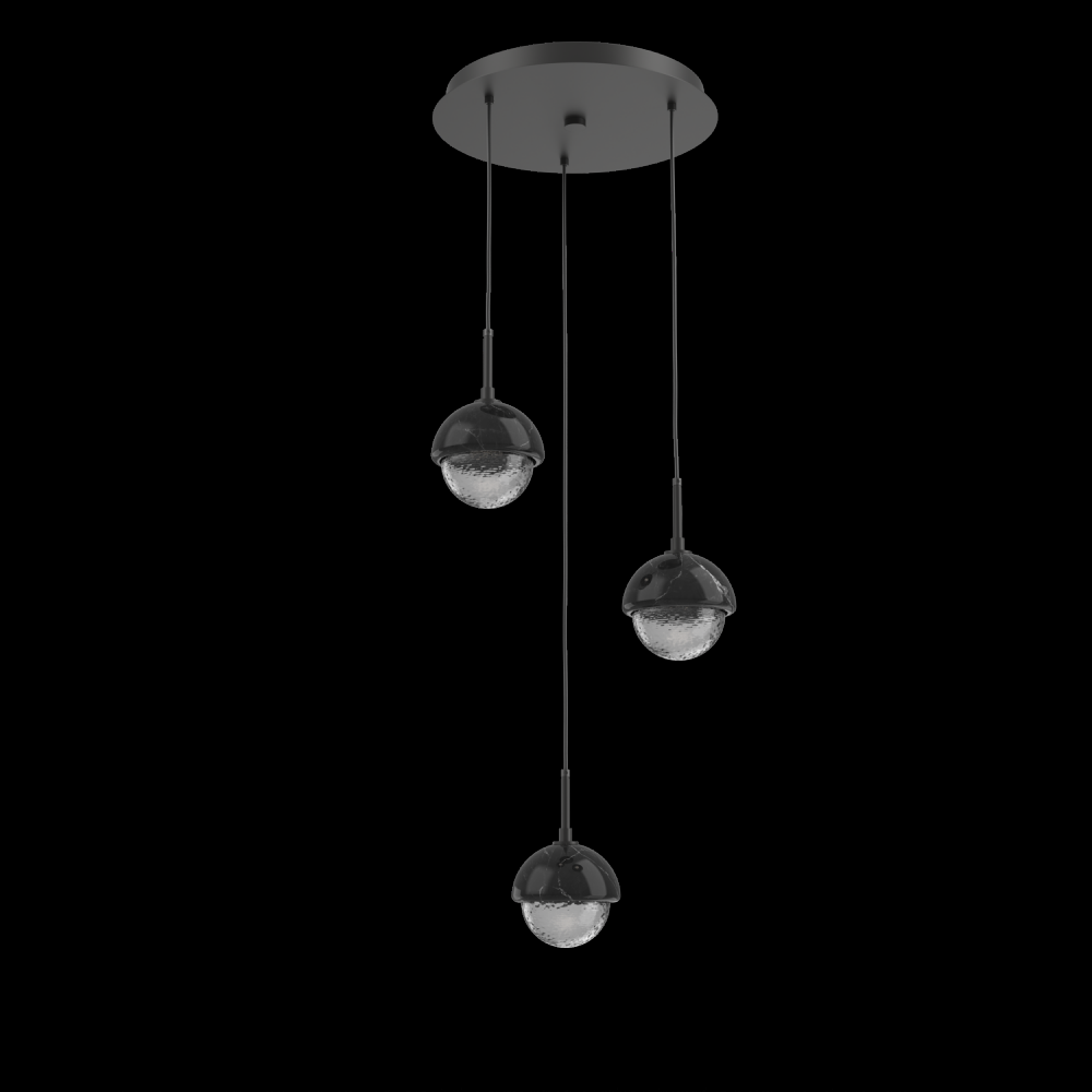 Cabochon Round 3pc Multi-Pendant